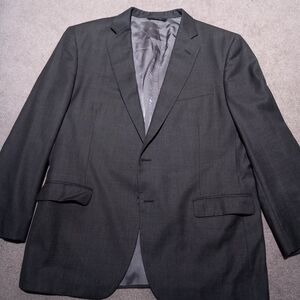 Brooks Brothers 1818 Madison Blazer Mens 46R Grey Wool Sport Coat 2-botton